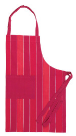 Metro Stripe Apron - RED